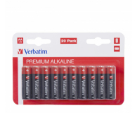 VERBATIM Premium Alkaline LR6 AA (20 szt.) 49877 - 1282373 - zdjęcie 1